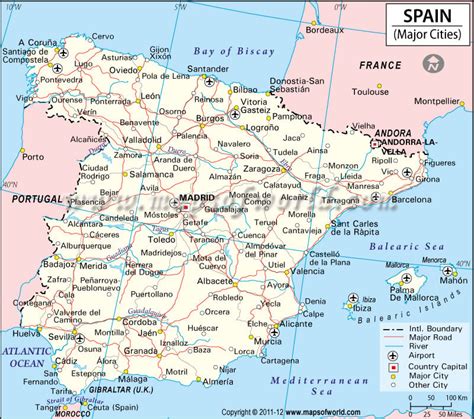 list of cities in spain|Cities of Spain. Come and visit them .